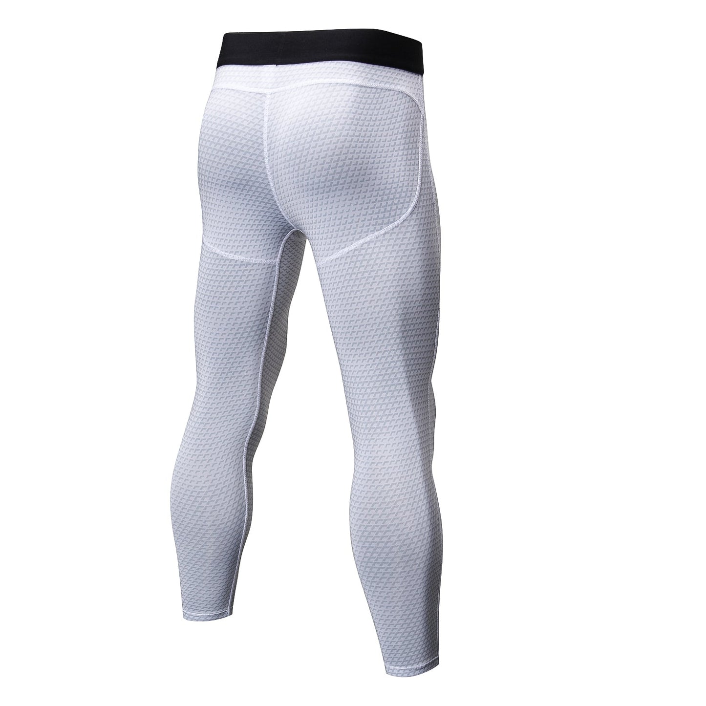 Mens 3/4 Cool Dry Compression Pants Running 3D Snake Skin Printed Tights Gym Leggings LANBAOSI