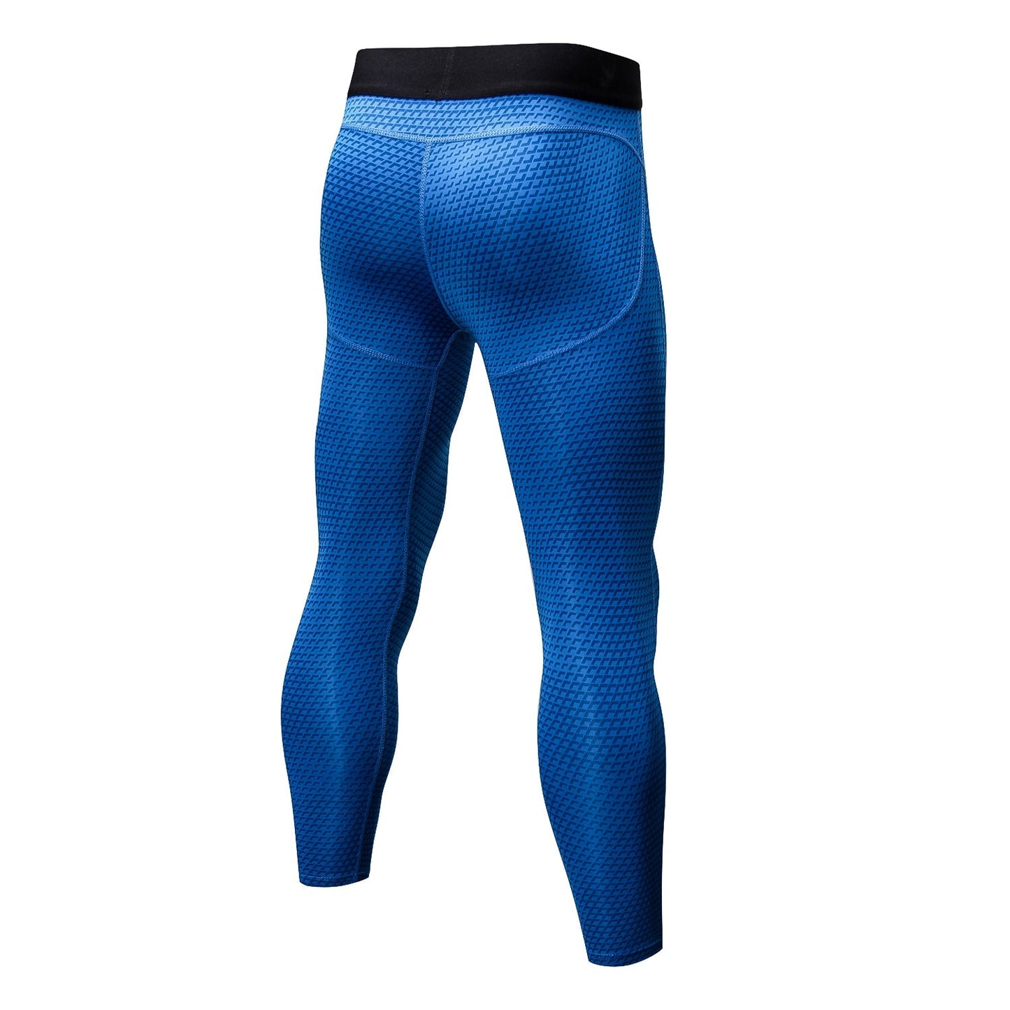 Mens 3/4 Cool Dry Compression Pants Running 3D Snake Skin Printed Tights Gym Leggings LANBAOSI