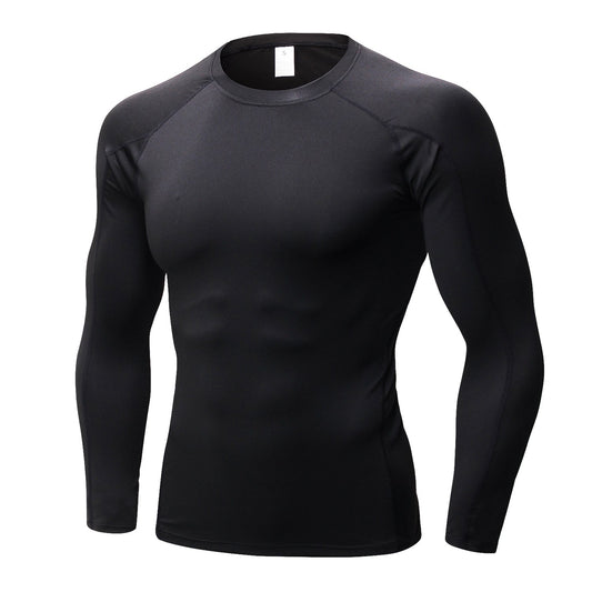 Mens Athletic Compression Shirts Running Long Sleeve T-shirt Sports Base Layer LANBAOSI