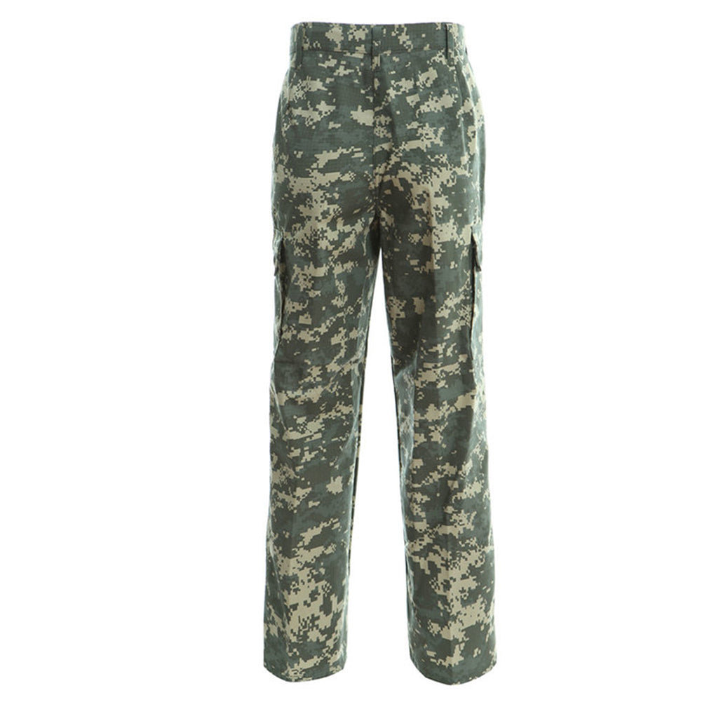 Mens Camo Army Combat BDU Pants Tactical Trousers Hiking Paintball LANBAOSI