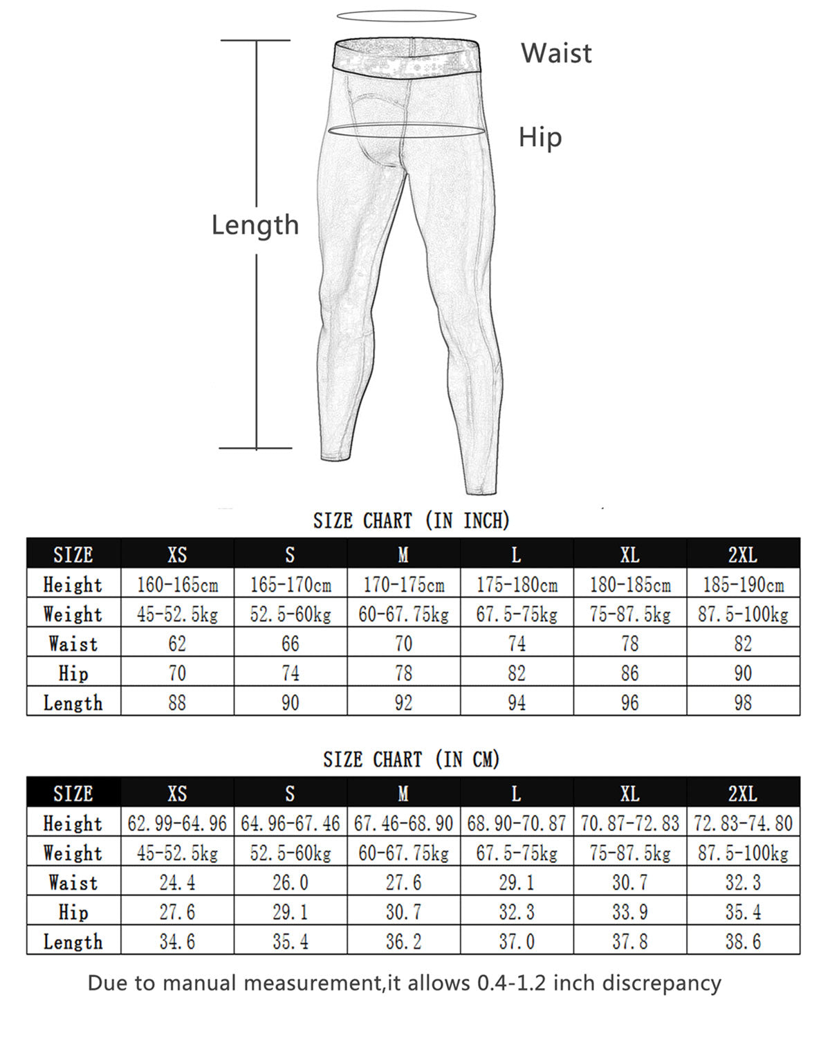 Mens Compression Running Leggings Athletic Tights with Phone Pocket LANBAOSI