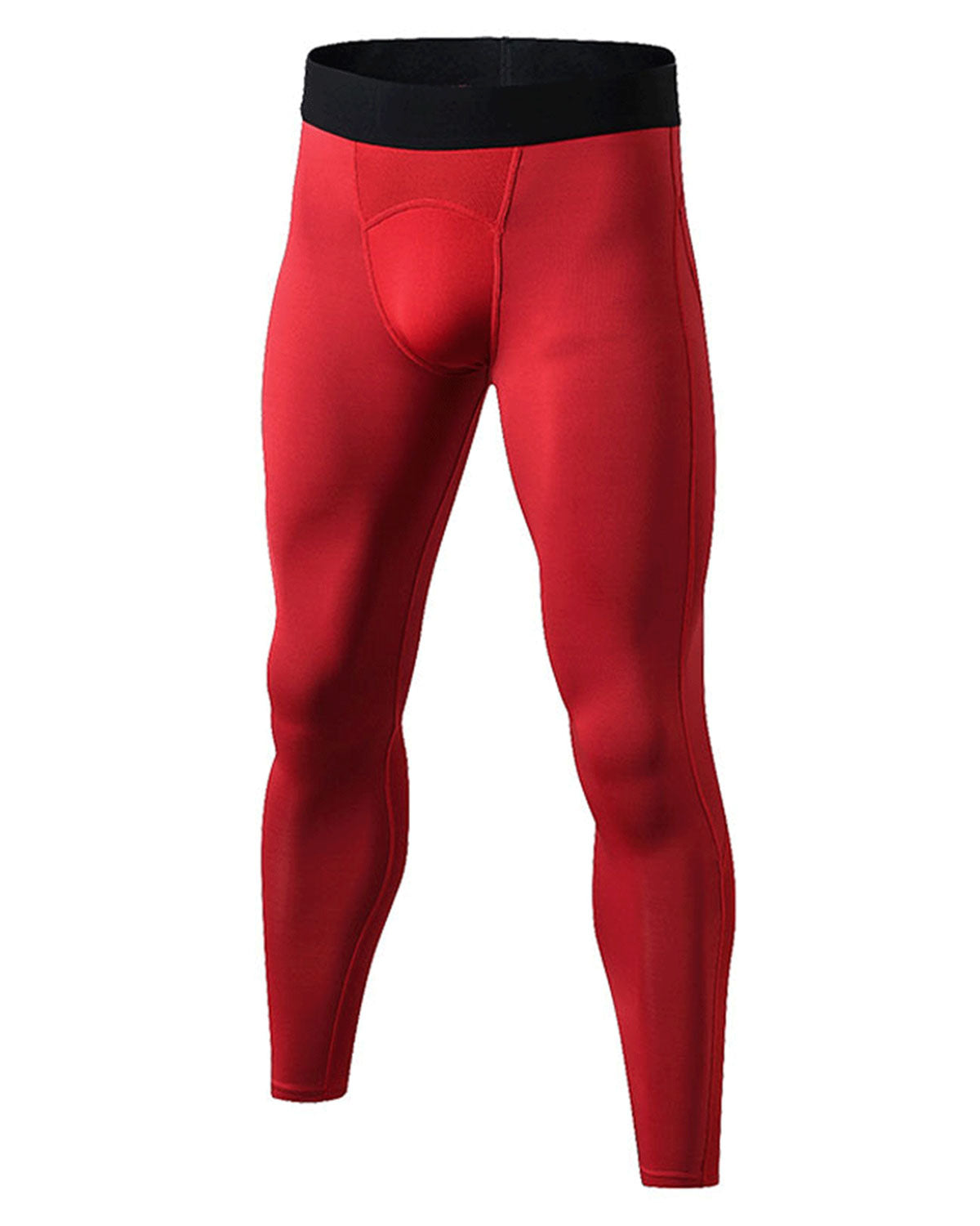Mens Compression Running Leggings Athletic Tights with Phone Pocket LANBAOSI