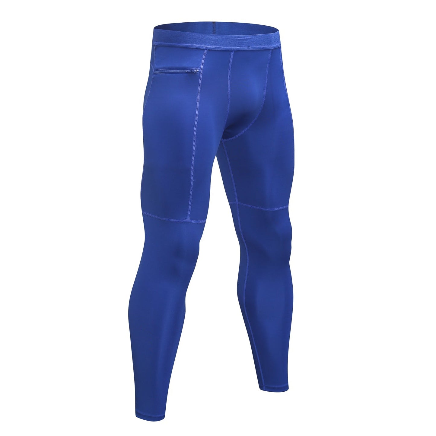 Mens Comprssion Pants with Pockets Workout Clothes Gym Fitness Leggings Running Yoga Tights Thermal Baselayer Underwear LANBAOSI