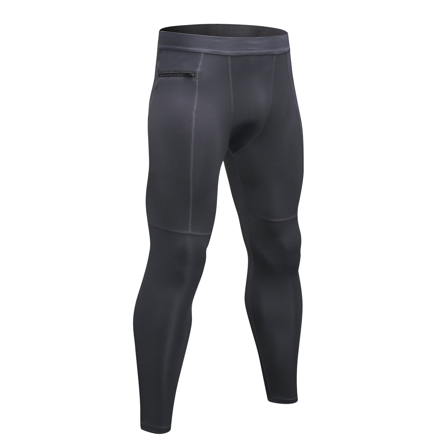 Mens Comprssion Pants with Pockets Workout Clothes Gym Fitness Leggings Running Yoga Tights Thermal Baselayer Underwear LANBAOSI