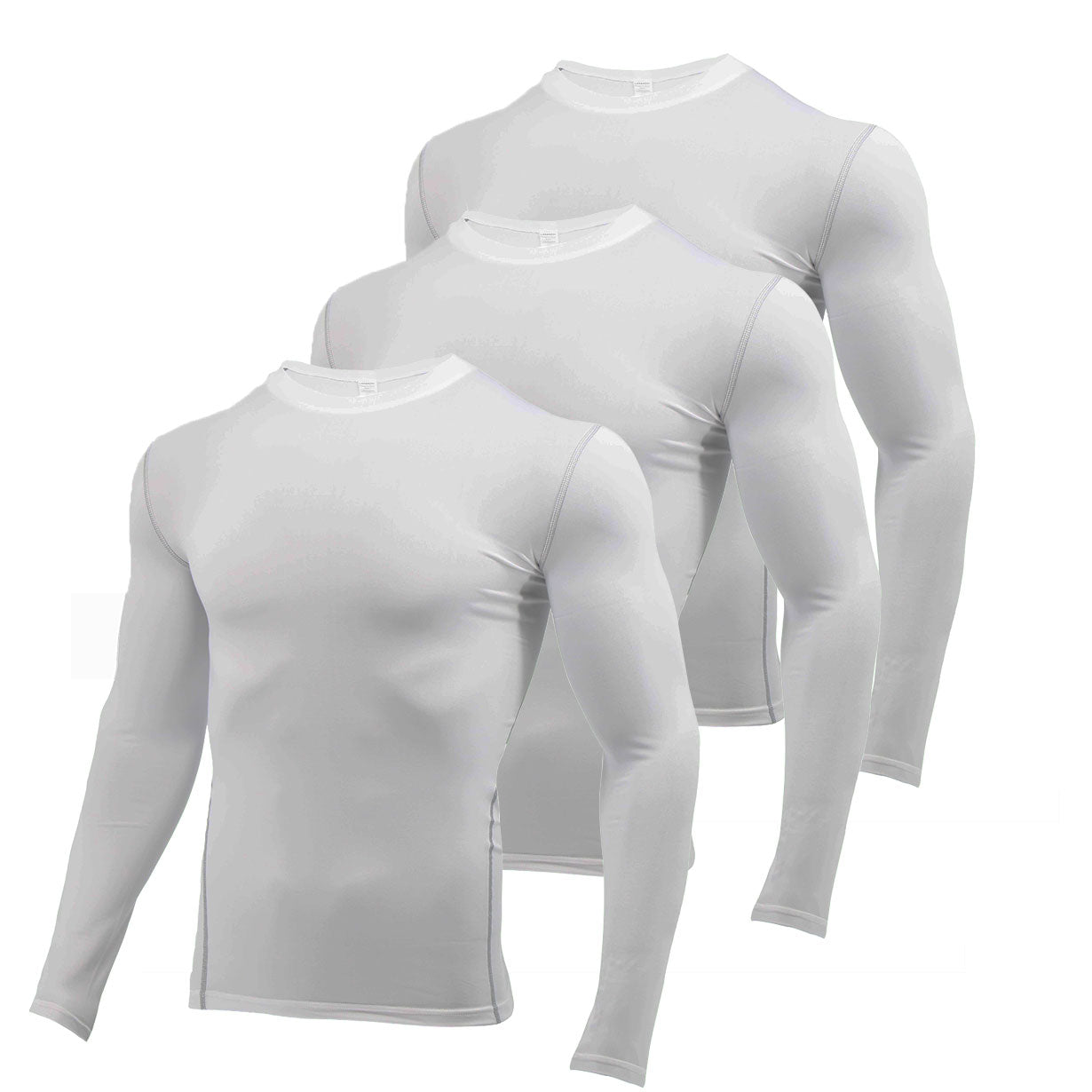 Mens Cool Dry Baselayer Shirt Long Sleeve Compression Workout Shirts LANBAOSI