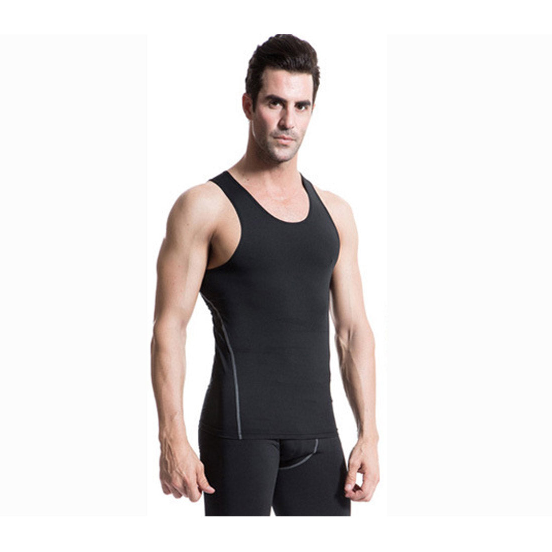 Mens Sleeveless Compression Undershirts Cool Dry Baselayer Tank Top LANBAOSI