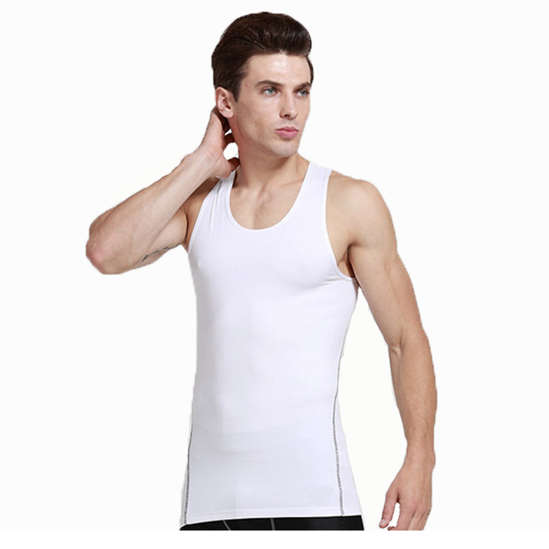 Mens Sleeveless Compression Undershirts Cool Dry Baselayer Tank Top LANBAOSI
