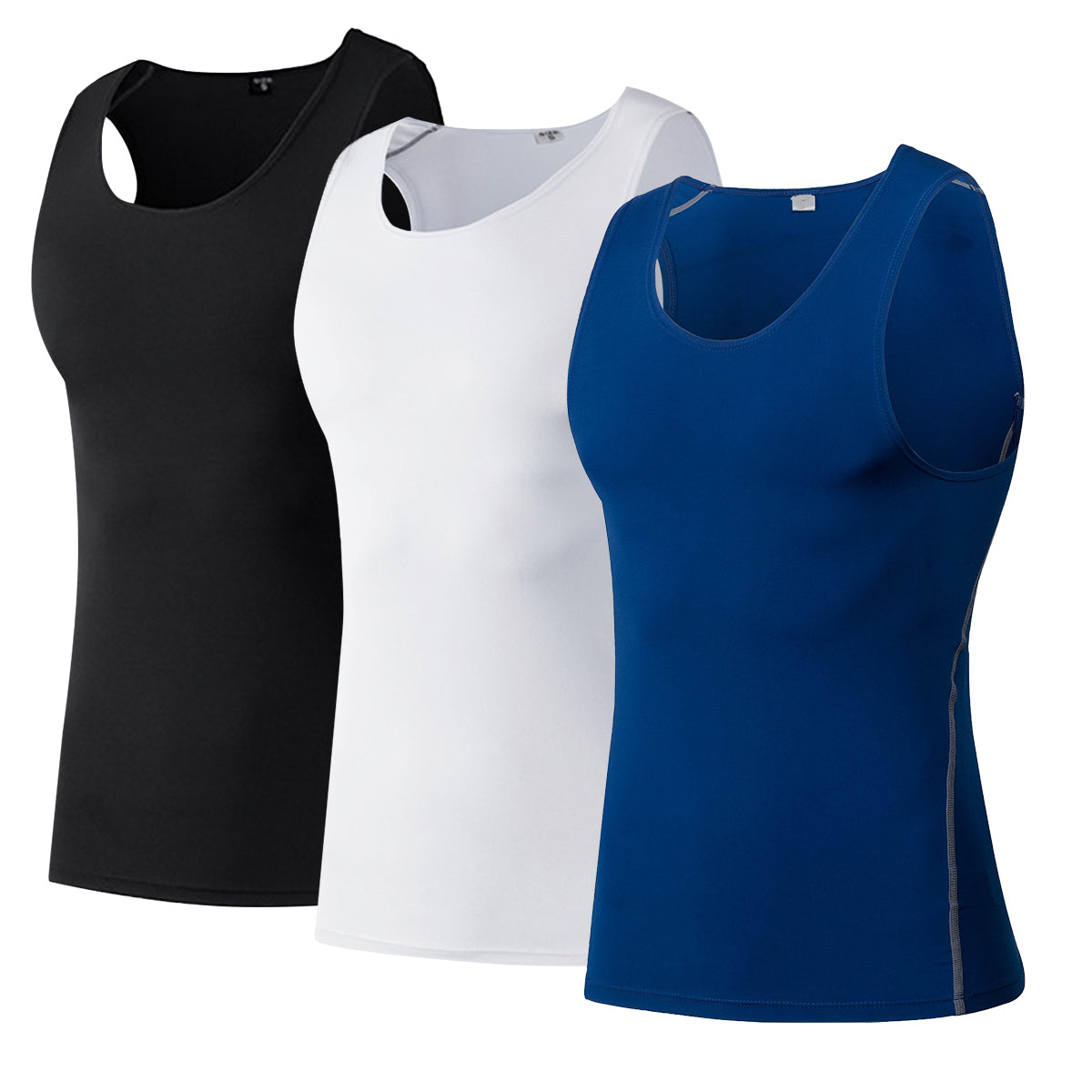 Mens Sleeveless Compression Undershirts Cool Dry Baselayer Tank Top LANBAOSI