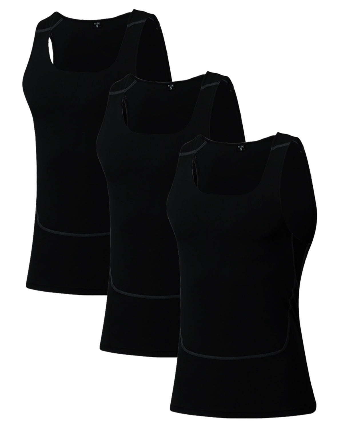 Mens Sleeveless Compression Undershirts Cool Dry Baselayer Tank Top LANBAOSI