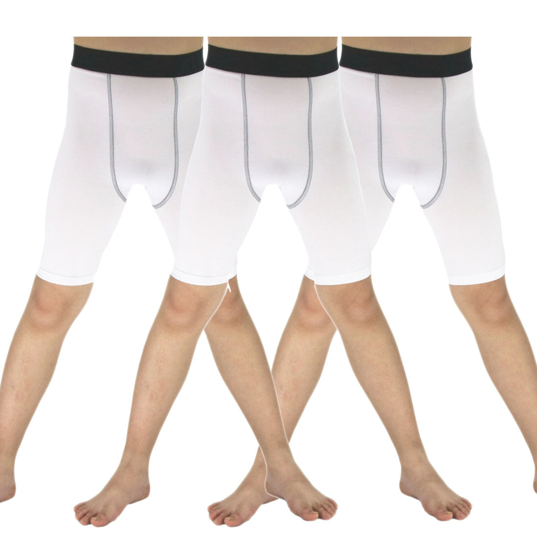 Soccer Sports Capri Compression Short Legging/Tights for Boys Girls LANBAOSI