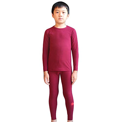 Thermal Underwear for Boys Thermal Long Johns Set Unisex Shirt & Pants LANBAOSI