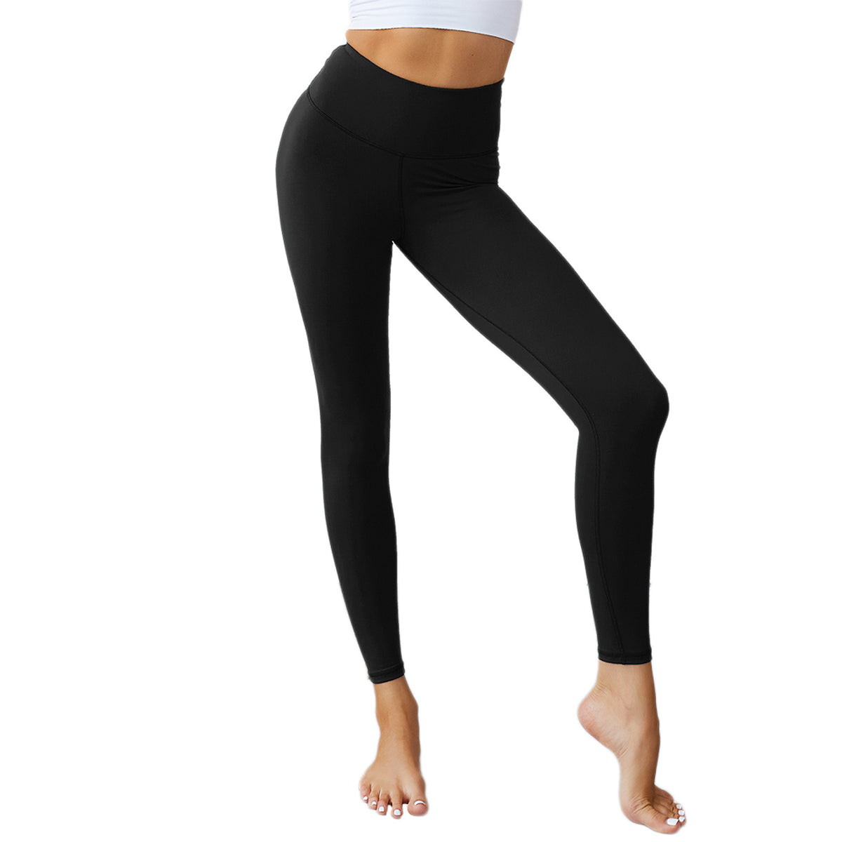 Women Ruched Butt Lifting Leggings High Waist Tummy Control Yoga Pants LANBAOSI