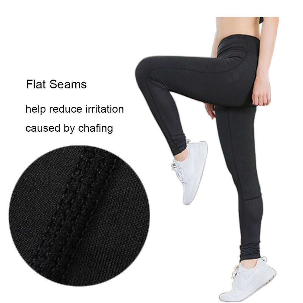 Women Running Suit Compression Long Johns Breathable Top & Bottom Set LANBAOSI