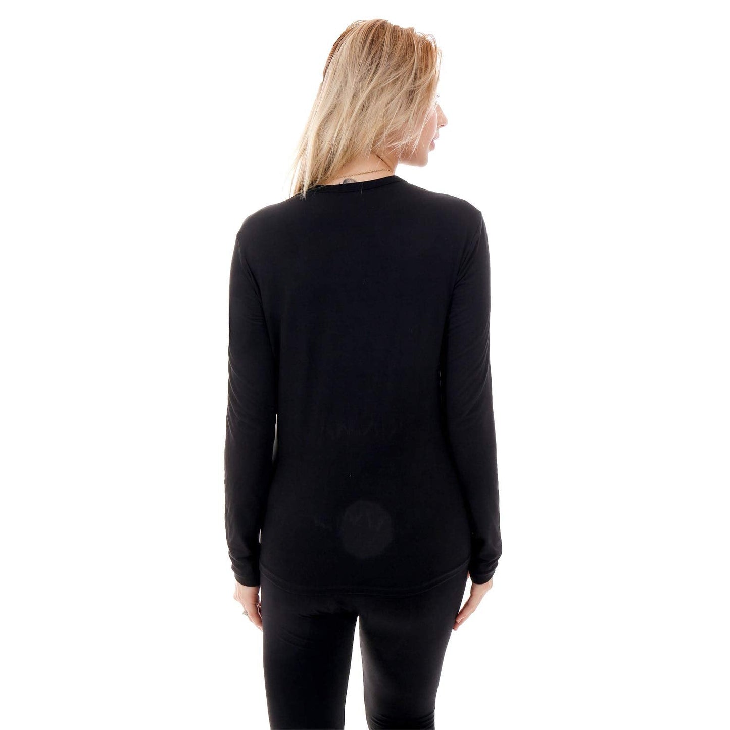 Women Stretch Thermal Underwear Top Long Sleeve Soft Long Johns Shirts LANBAOSI