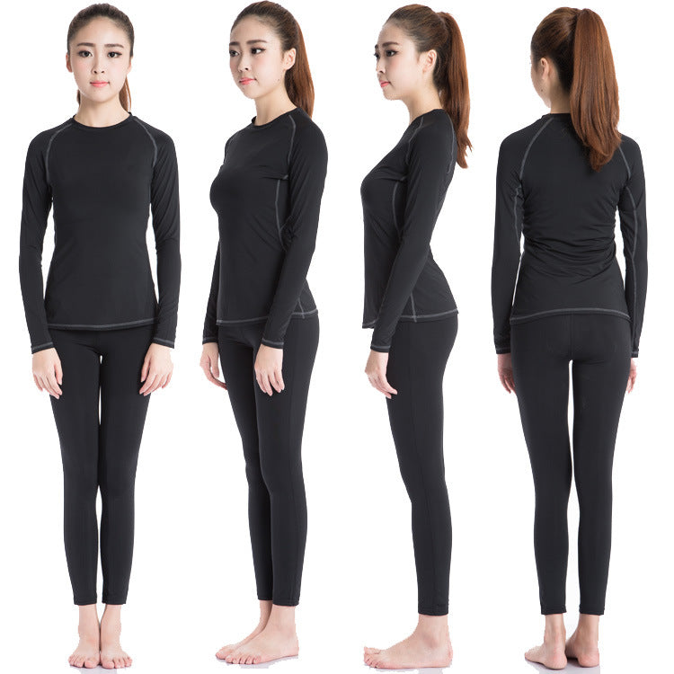 Women's Athletic Compression Shirt Long Sleeve Basic T Shirt Tee LANBAOSI