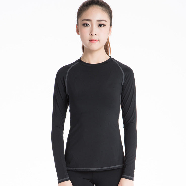 Women's Athletic Compression Shirt Long Sleeve Basic T Shirt Tee LANBAOSI