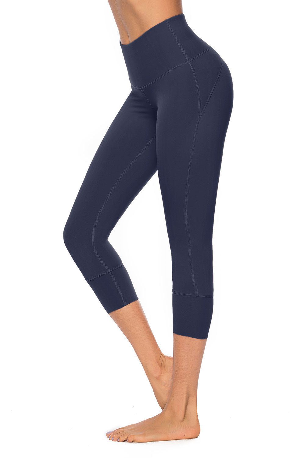 Women's High Waisted Capri Leggings Stretch Tummy Control Yoga Pants LANBAOSI