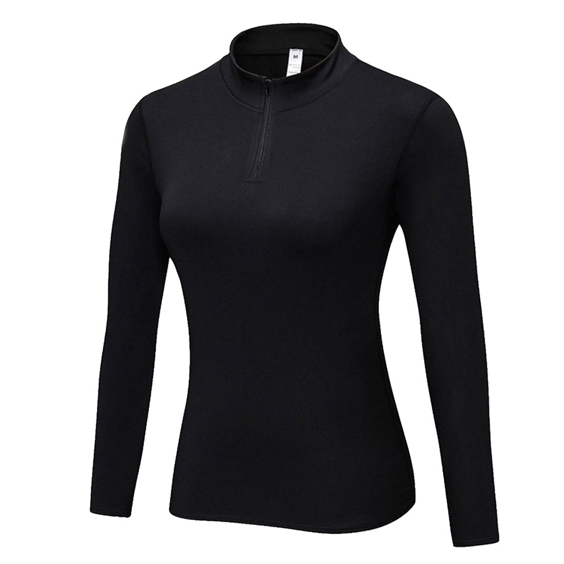 Women's Pullover Slim Fit 1/4 Zip Fleece Lined Yoga Tops LANBAOSI