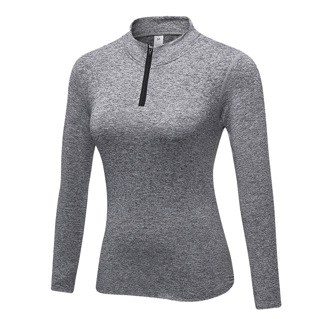 Women's Pullover Slim Fit 1/4 Zip Fleece Lined Yoga Tops LANBAOSI