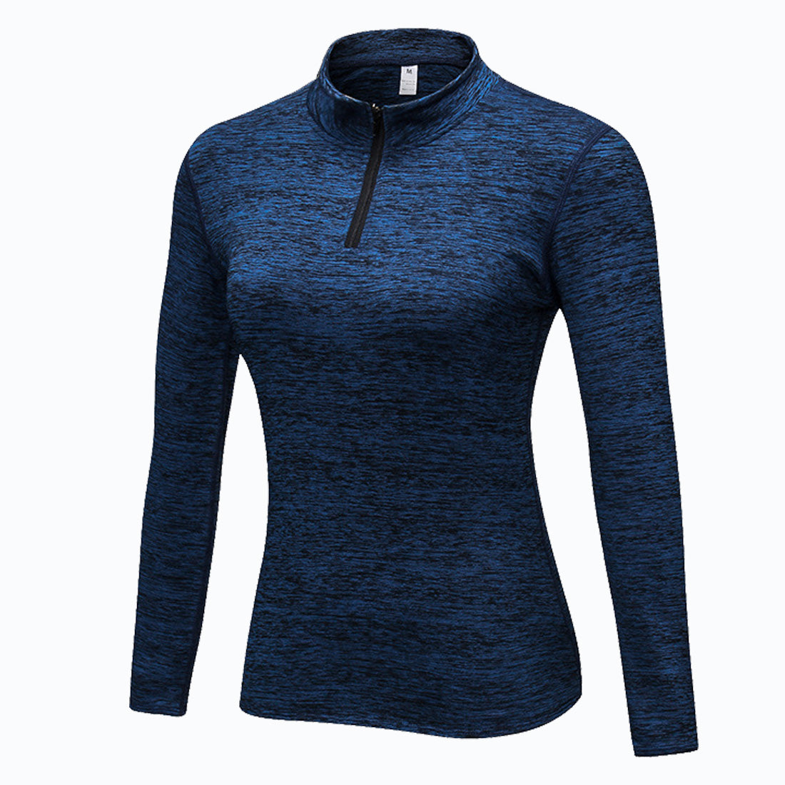 Women's Pullover Slim Fit 1/4 Zip Fleece Lined Yoga Tops LANBAOSI
