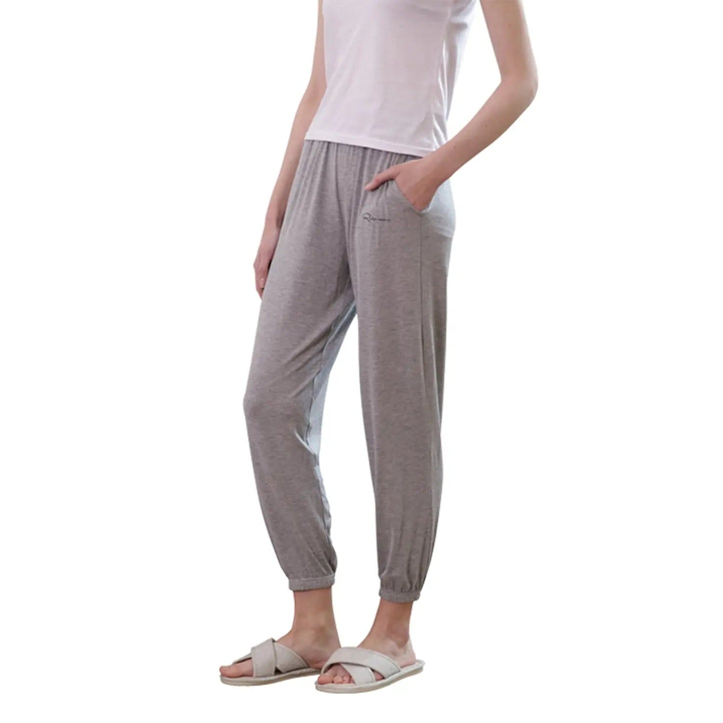 Womens Comfy Lounge Pants Knit Sleep Joggers Stretch Pajama Bottoms LANBAOSI