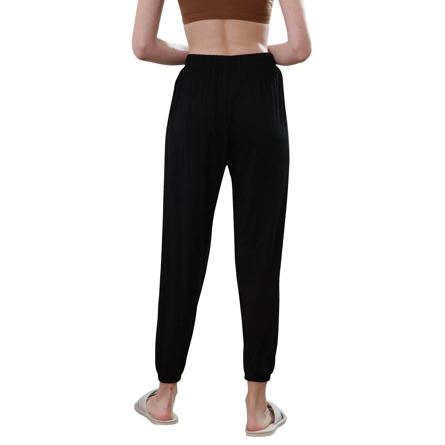 Womens Comfy Lounge Pants Knit Sleep Joggers Stretch Pajama Bottoms LANBAOSI