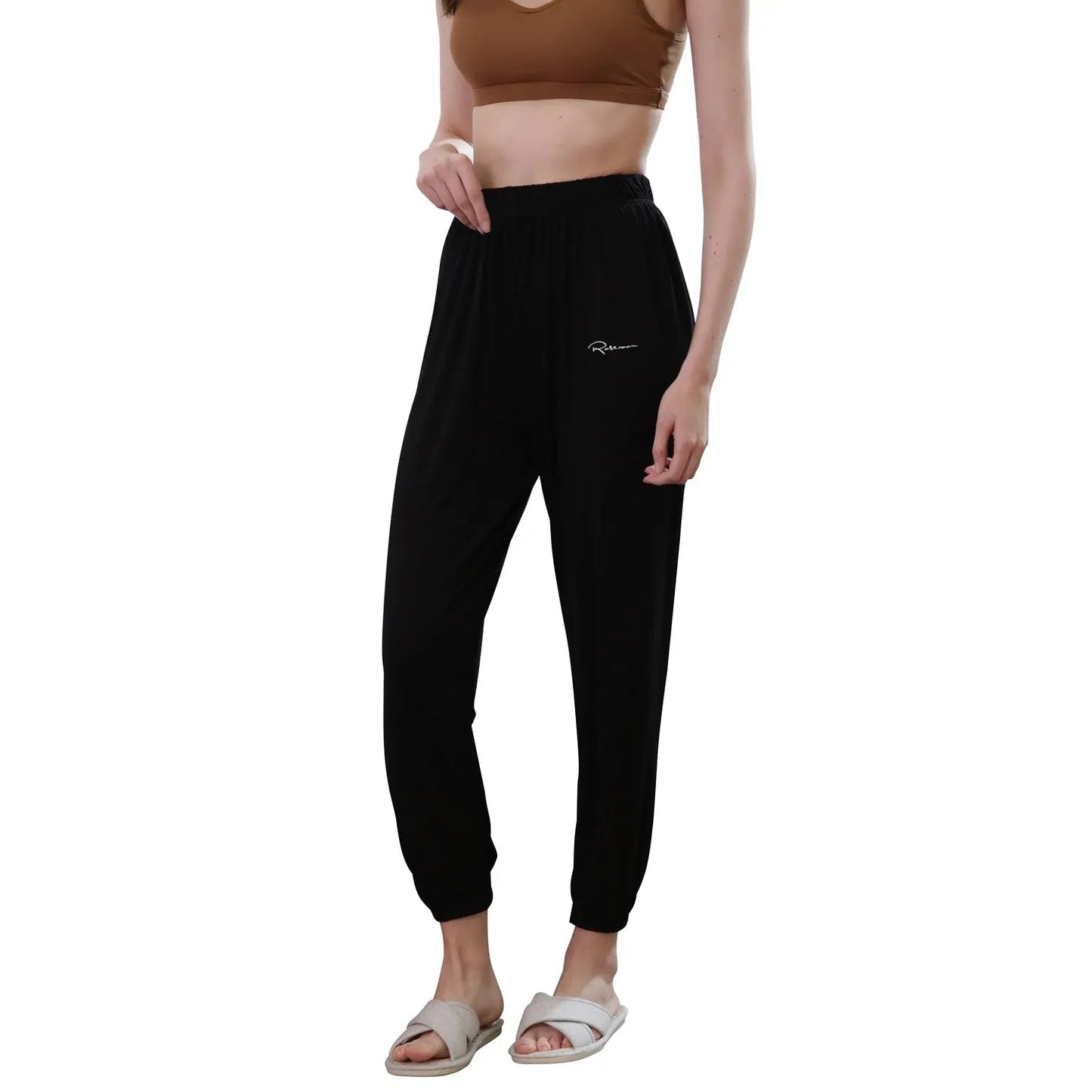 Womens Comfy Lounge Pants Knit Sleep Joggers Stretch Pajama Bottoms LANBAOSI