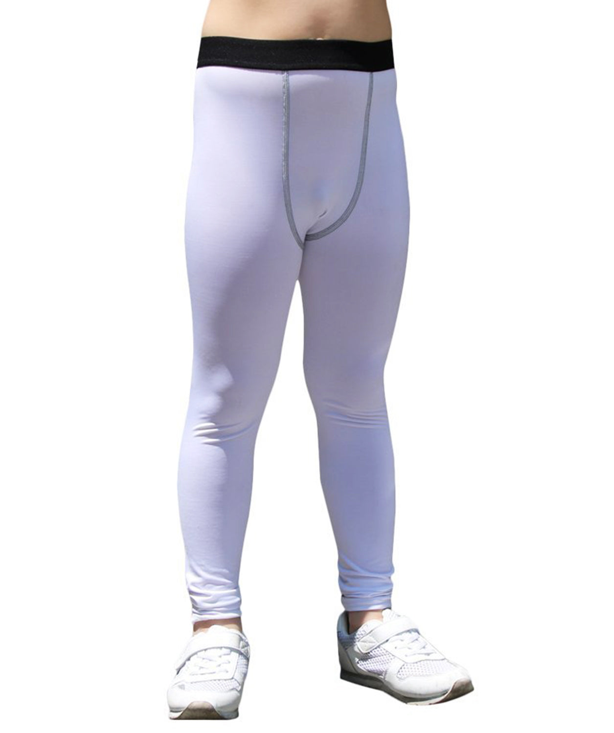 Youth Boys Compression Leggings Girls Athletic Sport Base Layer Pants Workout Running LANBAOSI