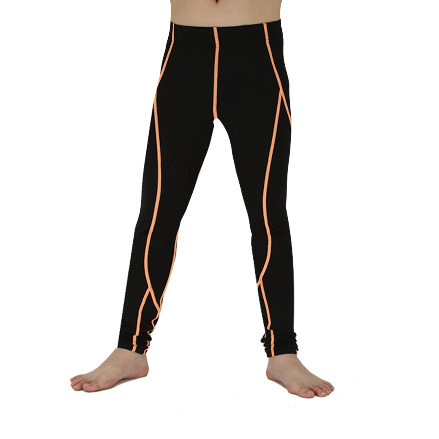 Youth Boys Compression Leggings Girls Athletic Sport Base Layer Pants Workout Running LANBAOSI