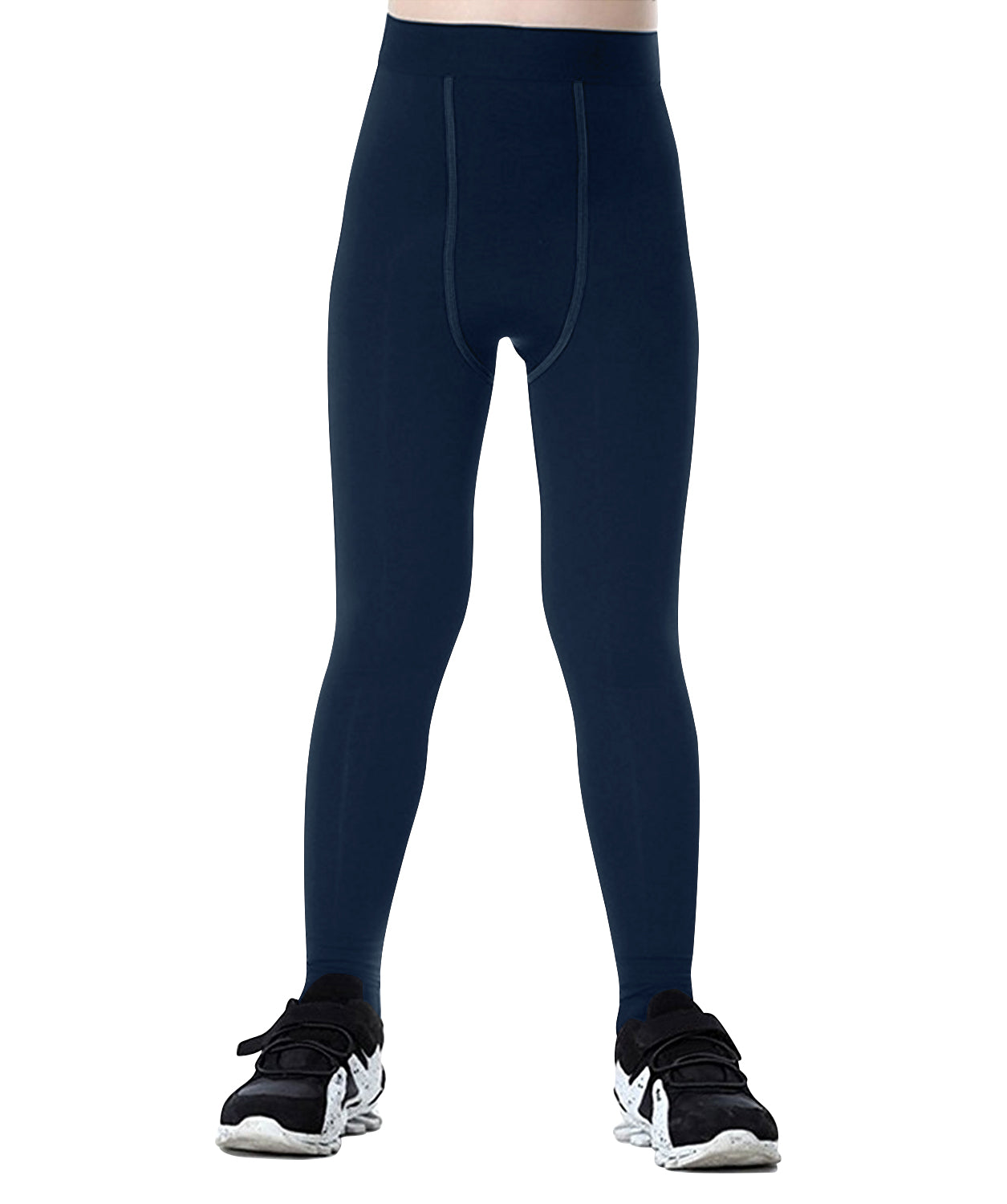 Youth Boys Compression Leggings Unisex Athletic Pants Base Layer Football Workout Tight LANBAOSI