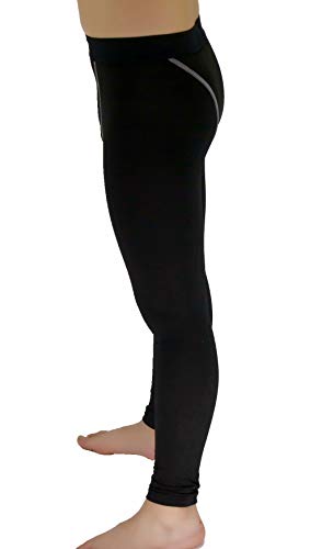 Youth Boys Compression Leggings Unisex Athletic Pants Base Layer Football Workout Tight LANBAOSI