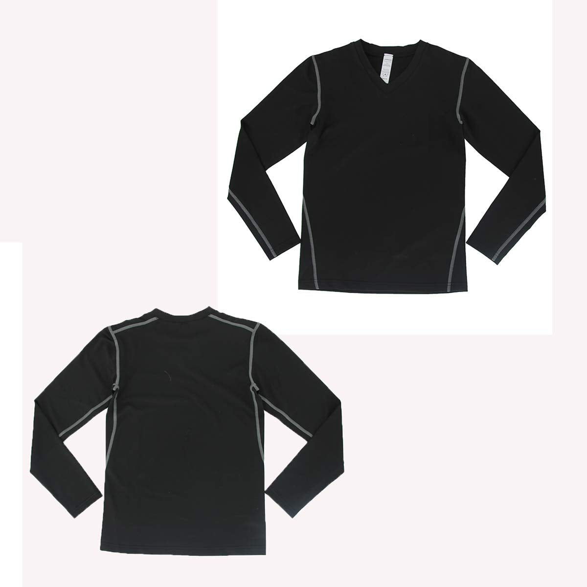 Youth Boys Compression Shirt Long Sleeve Football Baseball Undershirt for Unisex Quick Dry Sports Baselayer LANBAOSI