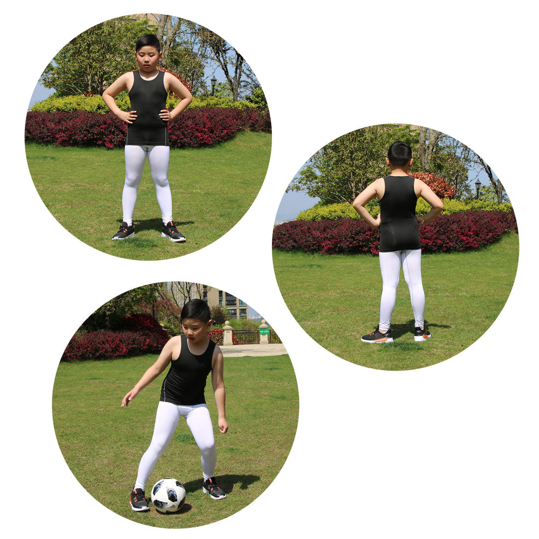 Youth Boys Compression Vest Sleeveless Undershirt Under Tank Top Shirt LANBAOSI