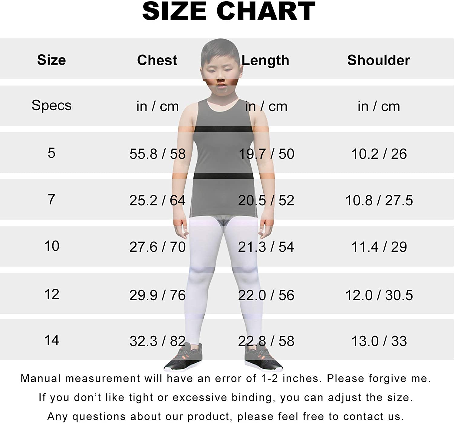 Youth Boys Girls Compression Tank Tops Athletic Sleeveless Shirt Undershirts for Unisex Workout Base Layer Vest LANBAOSI