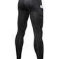 Men Compression Pants Athletic Sport Base Layer Male Quick Dry Sport Gym Leggings Tights with Phone Pocket