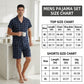 LANBAOSI Mens Pajamas Set Short Sleeve Button Down Shirts and Plaid PJ Shorts 2pc Soft Lounge Sleepwear Set