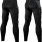 2 Pack Men's Compression Pants Workout Athletic Gym Leggings with Pockets for Male