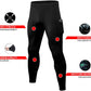 2 Pack Men's Compression Pants Workout Athletic Gym Leggings with Pockets for Male