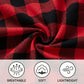 LANBAOSI Mens Pajamas Set Short Sleeve T-shirt and Plaid PJ Pants Set Soft Lounge Set