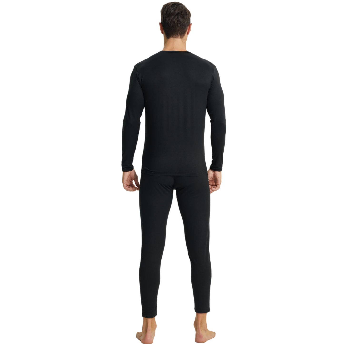 Men Thermal Underwear Set Winter Top & Bottom Ultra Soft Male Long John Set