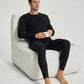 Men Thermal Underwear Set Winter Top & Bottom Ultra Soft Male Long John Set