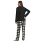 LANBAOSI Woman Winter Fleece Pajamas Set 2 Piece  Comfy Warm PJ Set