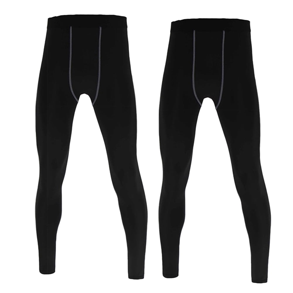 2 Pack Youth Boys Compression Leggings Athletic Workout Running Tights