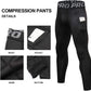 3 Pack Men Compression Pants Workout Leggings for Running Sports Gym Pants