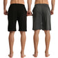 LANBAOSI Men's 2 Pack Pajama Shorts Jersey Knit Lightweight Sleep Lounge with Pockets