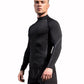 3 Pack Mens Mock Turtleneck Long Sleeve Compression Shirts Dry Fit Workout Shirts