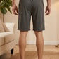 LANBAOSI Men's 2 Pack Pajama Shorts Jersey Knit Lightweight Sleep Lounge with Pockets