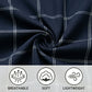 LANBAOSI Mens Pajamas Set Short Sleeve Button Down Shirts and Plaid PJ Shorts 2pc Soft Lounge Sleepwear Set