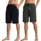 LANBAOSI Men's 2 Pack Pajama Shorts Jersey Knit Lightweight Sleep Lounge with Pockets