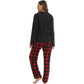 LANBAOSI Woman Winter Fleece Pajamas Set 2 Piece  Comfy Warm PJ Set